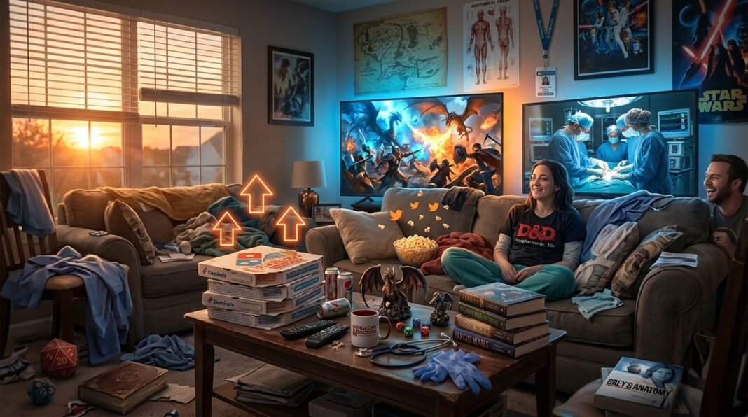 I'm parked on my couch right now, rain hitting the window outside my apartment,