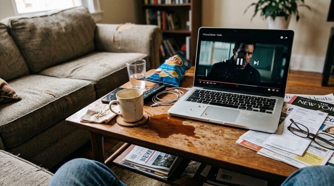 I was trying to chill in my little apartment